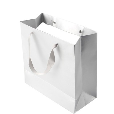 Luxury silver pearl jewelry gift paper bag